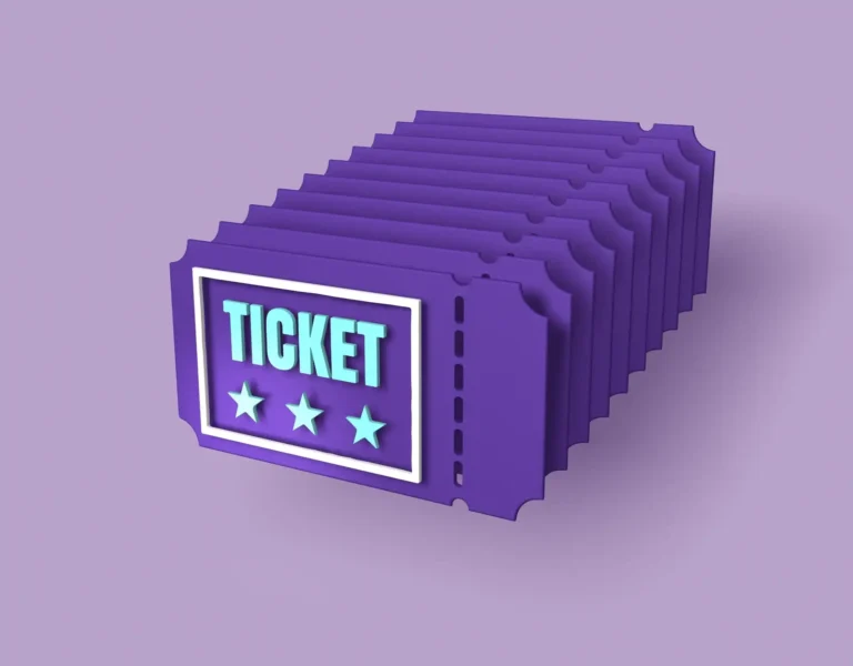 Ilustración de muchos tickets juntos.